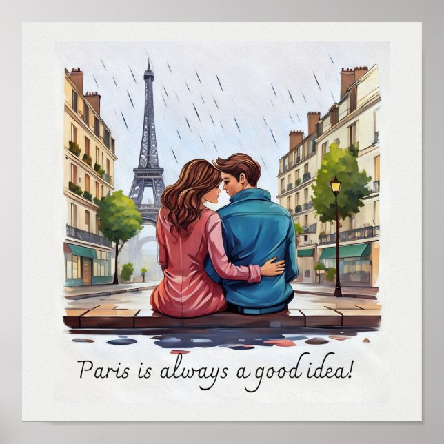 Poster Paris é sempre uma boa ideia (Frente)