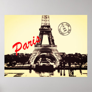 Poster Paris Eiffel tower