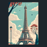 Poster Paris Eiffel Tower Vintage Travel Wall Art<br><div class="desc">This elegant illustration captures the timeless romance of Paris in a beautiful vintage-inspired style. Featuring the iconic Eiffel Tower framed by soft autumn leaves and a serene park setting, it brings a sophisticated and peaceful French energy to any room. Perfect for travel enthusiasts and fans of classic European aesthetics, this...</div>