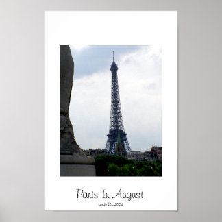 Poster Paris Em Agosto