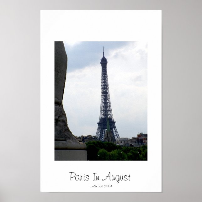 Poster Paris Em Agosto (Frente)