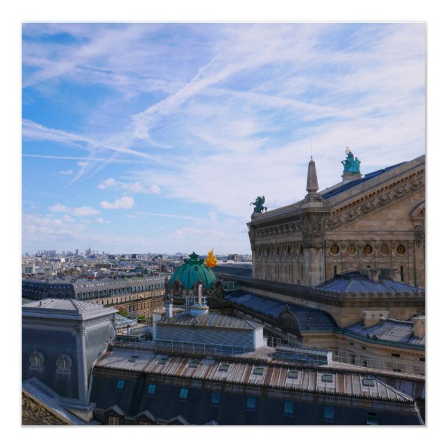 Póster Paris. França. Palais Garnier (Frente)