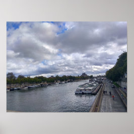 Poster Paris. França. Rio Sena