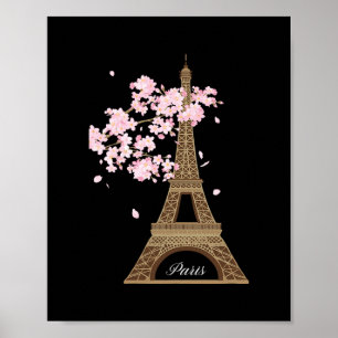 Poster Paris França Torre Eiffel Destino de Férias Tra