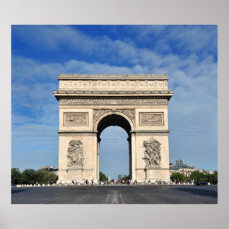 Poster Paris Gate Arc de Triomphe