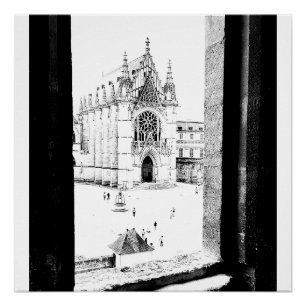 Póster Paris gótica. Sainte-Chapelle de Vincennes. França