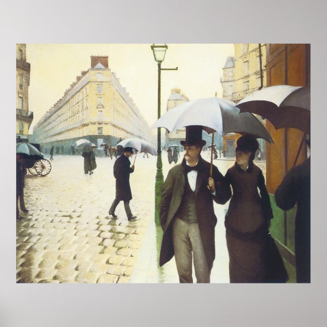 Poster Paris, Gustave Caillebott (Frente)