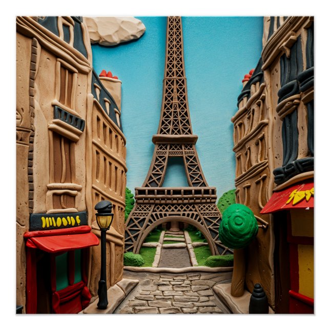 Póster Paris in 3d (Frente)