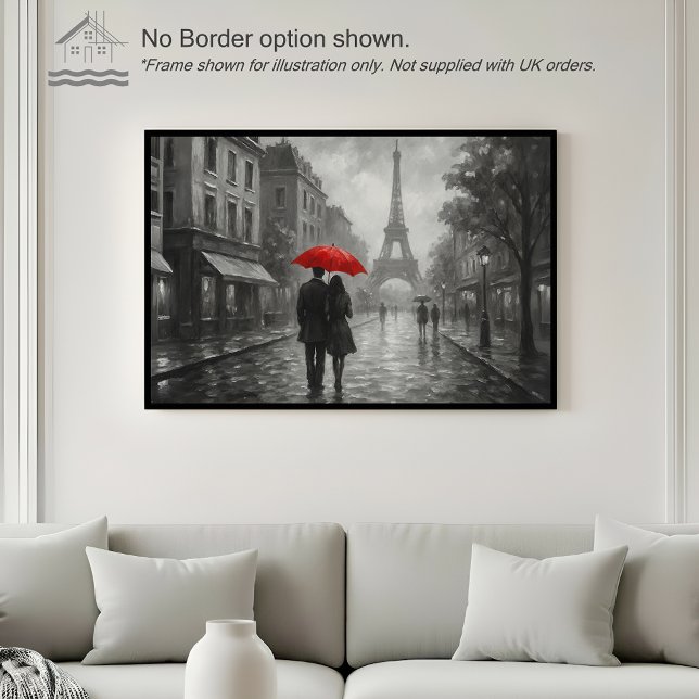 Poster Paris in the Rain – Wall Art Print (Criador carregado)