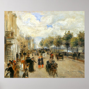 Póster Paris, Le Quai Malaquais, por Renoir