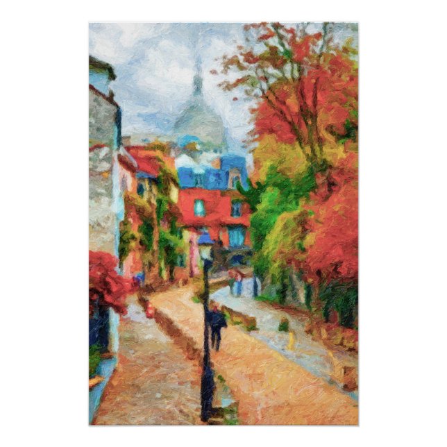 Póster Paris, Montmartre (Frente)