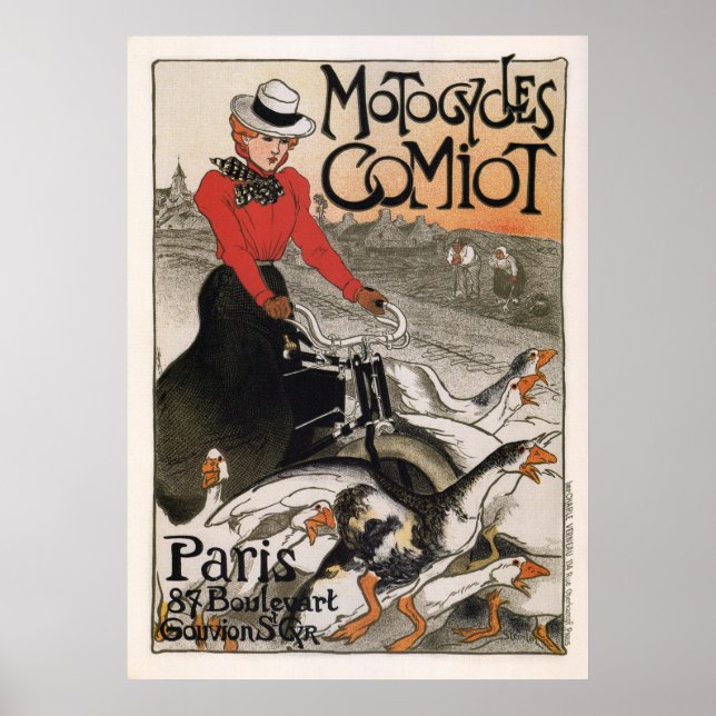 POSTER PARIS - MOTOCICLOS COMIOT 1899 (Frente)