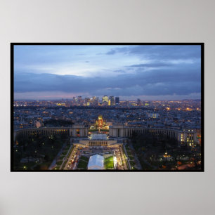 Póster Paris na noite
