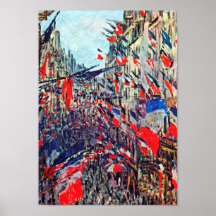 Poster Paris no Dia Nacional, Claude Monet