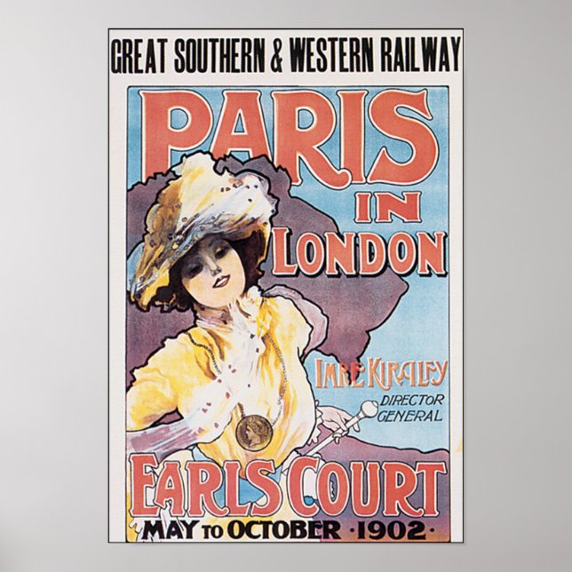 Poster Paris no London Earls Court (Frente)