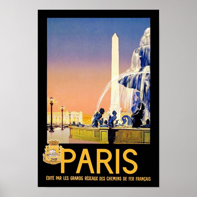 Poster Paris ~ Place del la Concorde (Frente)