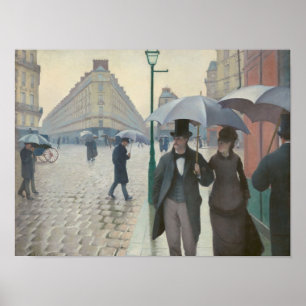 Poster Paris Street; Rainy Day por Gustave Caillebotte