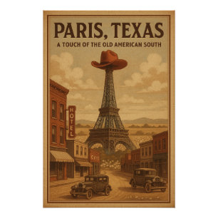 PÓSTER PARIS, TEXAS — UM TOQUE DO VELHO AMERICANO