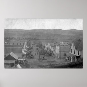 Poster Paris, TexasAerial View of TownParis, TX