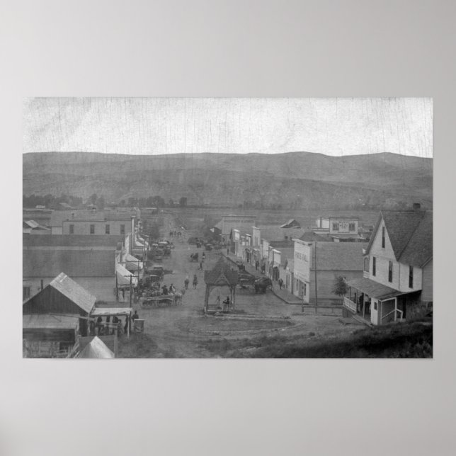 Poster Paris, TexasAerial View of TownParis, TX (Frente)