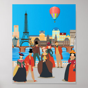 Poster Paris vitoriana