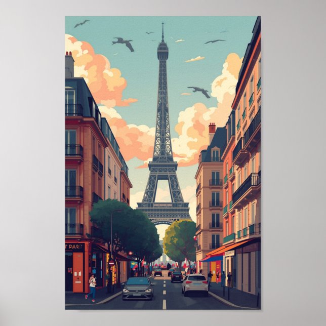 Poster Paris Wall Art Print (Frente)
