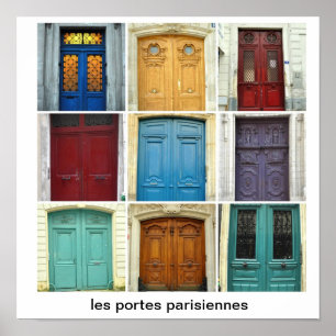 Póster parisiennes dos portes dos les - portas