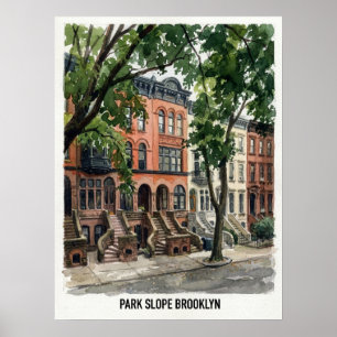 Poster Park Slope Brooklyn Nova York