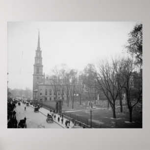 Póster Park Street Church e Granary Burial Ground