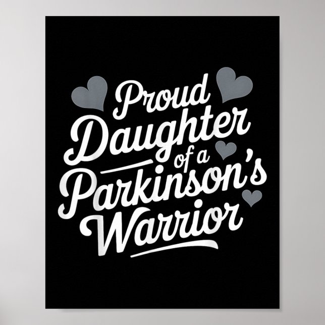 Poster Parkinsons Warrior Proud Fila (Frente)