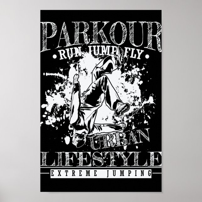 Poster parkour run jump fly (Frente)