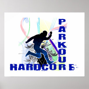 Poster Parkour Running livre incondicional