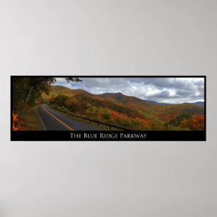 Póster Parkway azul de Ridge na queda