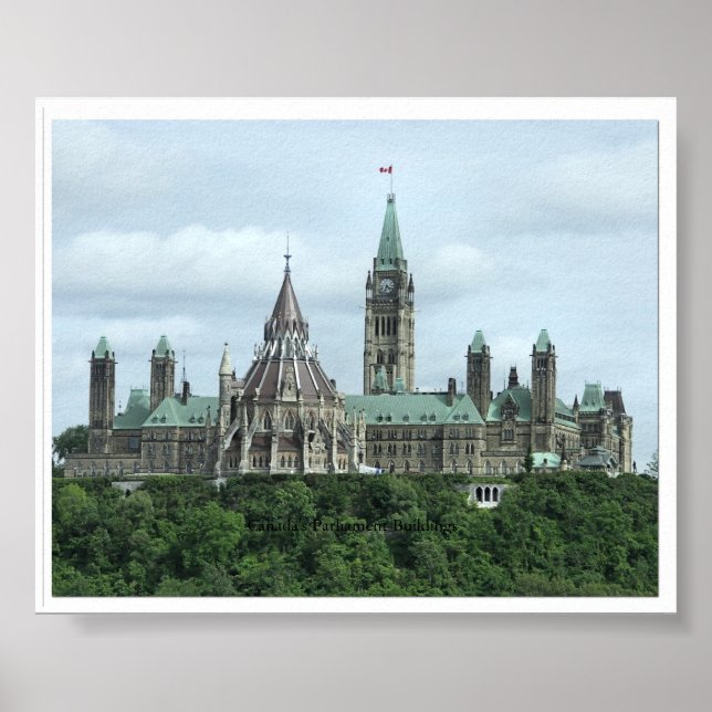 Póster Parlamento do Canadá: Edifícios (Frente)