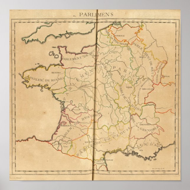 Póster Parlamento em França (Frente)