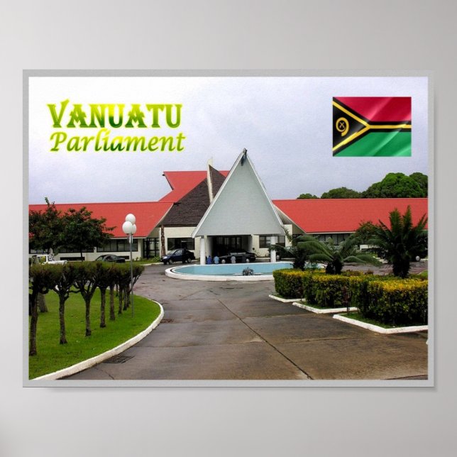 Poster Parlamento Vanuatu - (Frente)