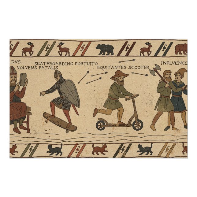 Póster Paródia da Tapeçaria de Bayeux (Frente)