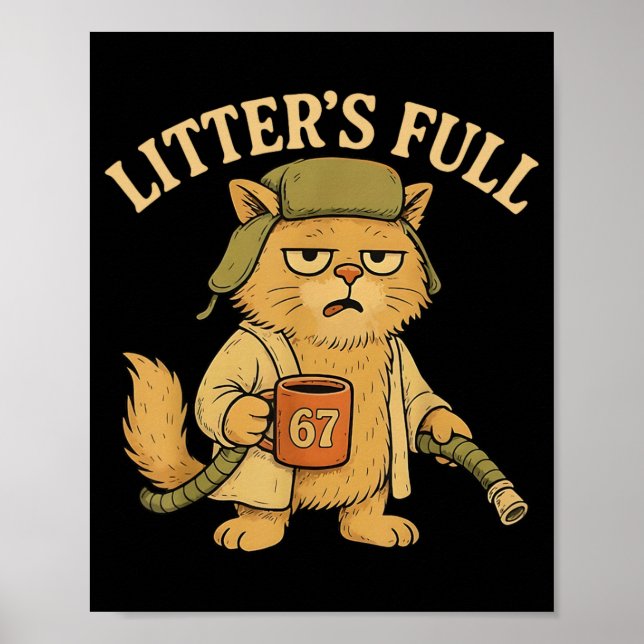 Poster Paródia de Gato Completa da Ninhada Divertida 67 S (Frente)