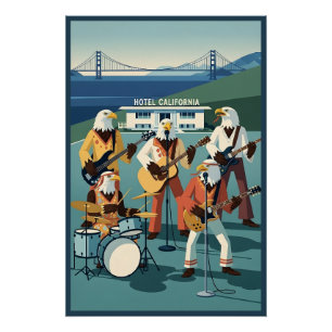 Póster Paródia do Eagles Hotel California
