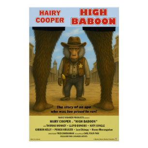 Póster Paródia do Filme do Babuíno Alto