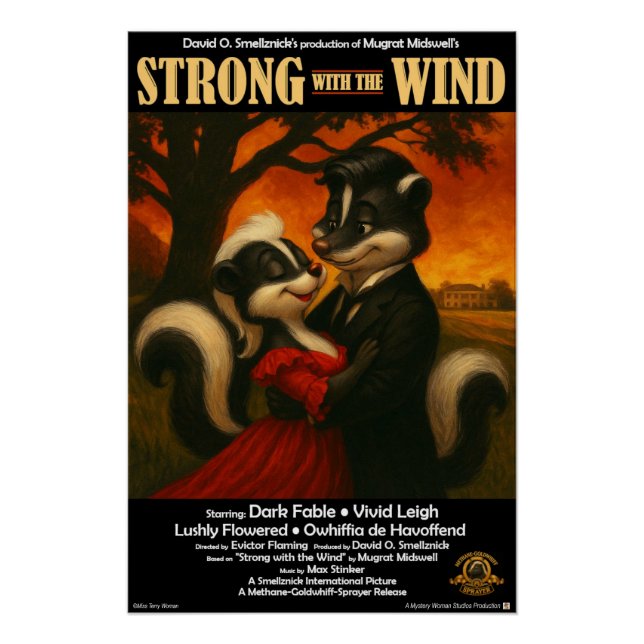 Póster Paródia do Filme Força com o Vento (Frente)