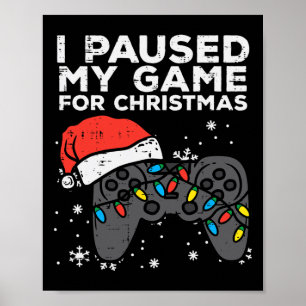 Poster Parou Meu Jogo De Natal Jogo Homens Xmas Meninos C