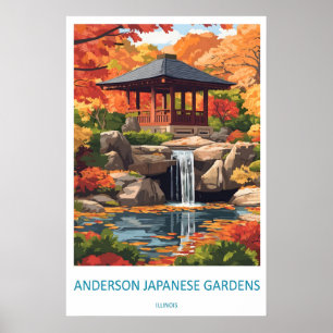 Poster Parque Anderson Japanese Gardens Esqui Nacional