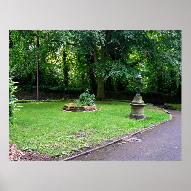Poster Parque Crow Wood, Sowerby Bridge (Frente)