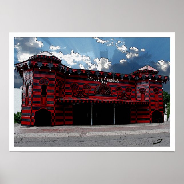 Poster Parque de Bombas de Ponce (Frente)