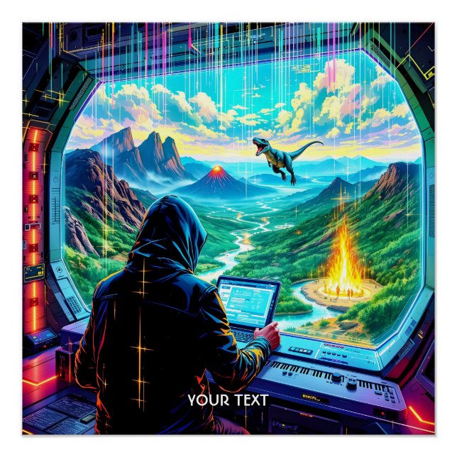 Póster Parque de corrida fantasia fofo fantástico (Frente)