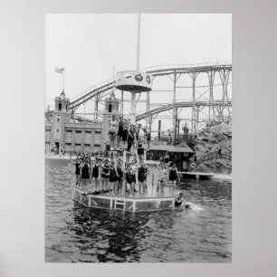 Poster Parque de diversões de Bronx, 1920