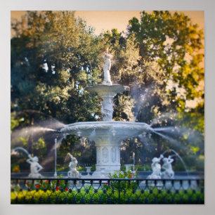 Póster Parque de Forsyth, no savana, GA