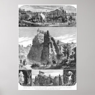 Poster Parque de Montículo-Chaumont, Paris nova