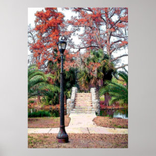 Poster Parque de pedra Nova Orleães da cidade da ponte